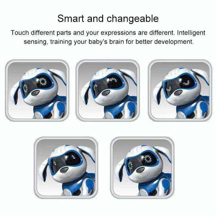 USB Charging Smart Touch Sensing Machine Dog Children Electric Toys, Supports Walking & Gnawing B...