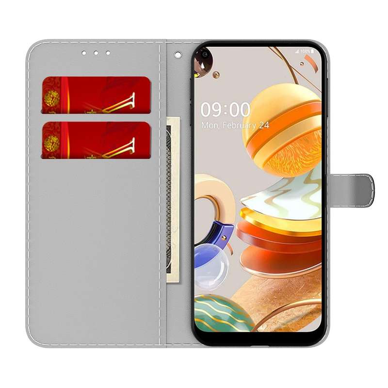 For LG K41S / K51S Cloud Fog Pattern Horizontal Flip Leather Case with Holder & Card Slot & Walle...