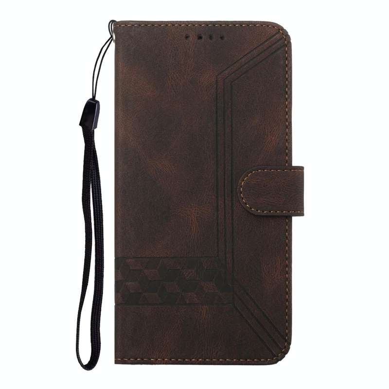 For vivo V30 5G Global/V30 Pro 5G Global Cubic Skin Feel Flip Leather Phone Case(Brown)