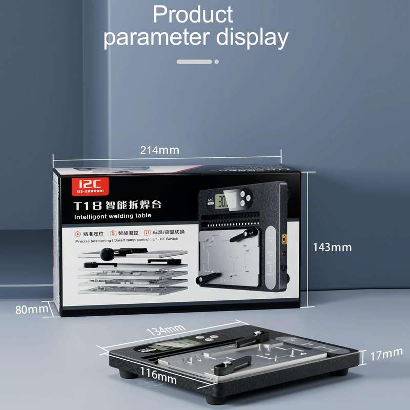 i2C T18 LCD Display PCB Motherboard Layered Desoldering Station For iPhone X-15 Pro Max with Glue...