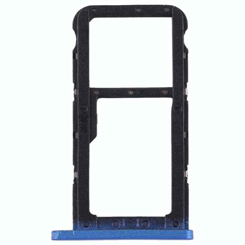 SIM Card Tray + SIM Card Tray / Micro SD Card for Huawei P20 Lite / Nova 3e (Blue)