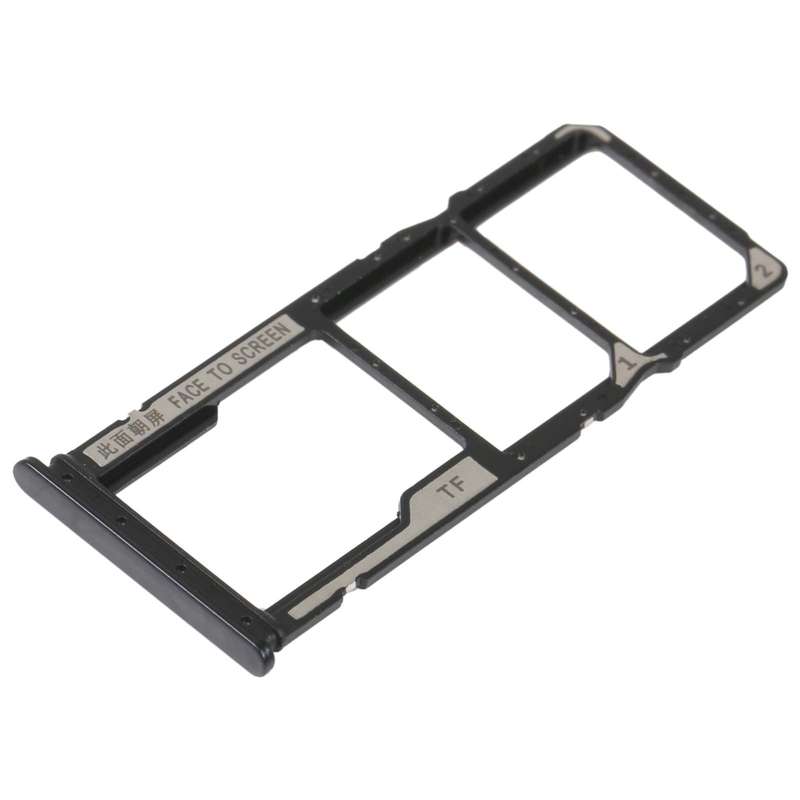 SIM Card Tray + SIM Card Tray + Micro SD Card Tray For Xiaomi Redmi 10A (Black)