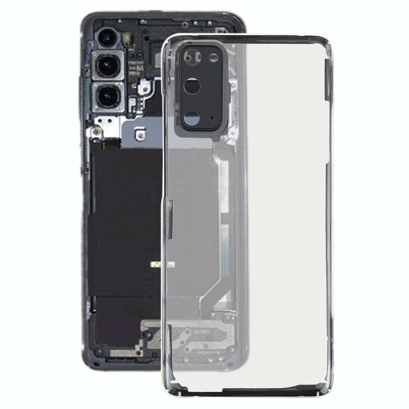 For Samsung Galaxy S20 SM-G980 SM-G980F SM-G980F/DS Glass Transparent Battery Back Cover (Transpa...
