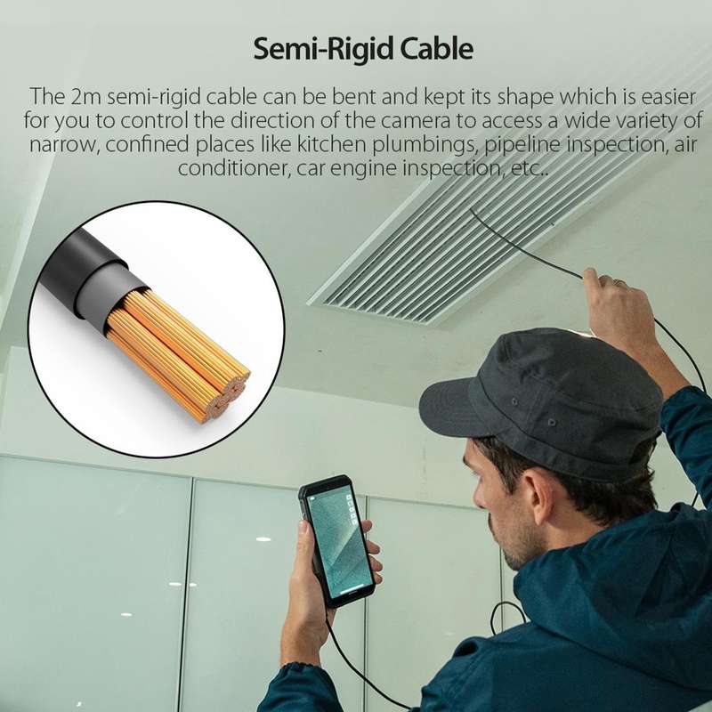 Ulefone Endoscope E1 IP67 Waterproof 3 in 1 Endoscope for Ulefone Power Armor 21 / 19 / 18T / 16 ...