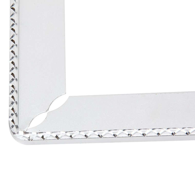 2 PCS Car License Plate Frames Car Styling License Plate Frame Magnesium Alloy Universal License ...