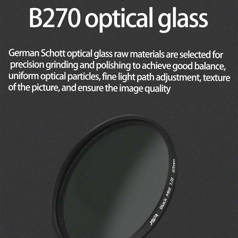 JSR Black Mist Filter Camera Lens Filter, Size:49mm(1/4 Filter)