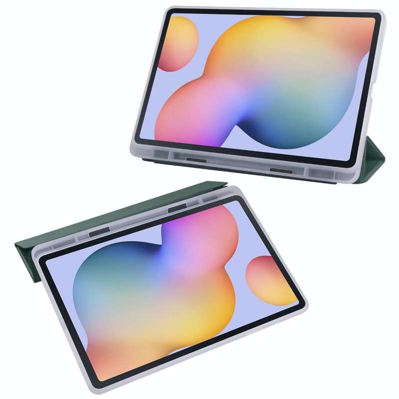 For Samsung Galaxy Tab S6 Lite P610 3-folding Horizontal Flip PU Leather + Shockproof TPU Case wi...