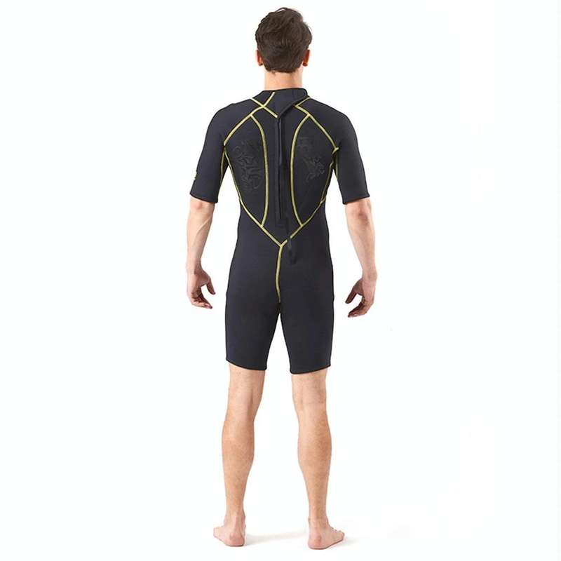 SLINX 1103 3mm Neoprene Super Elastic Wear-resistant Warm Y-splicing Wet Short-sleeved One-piece ...