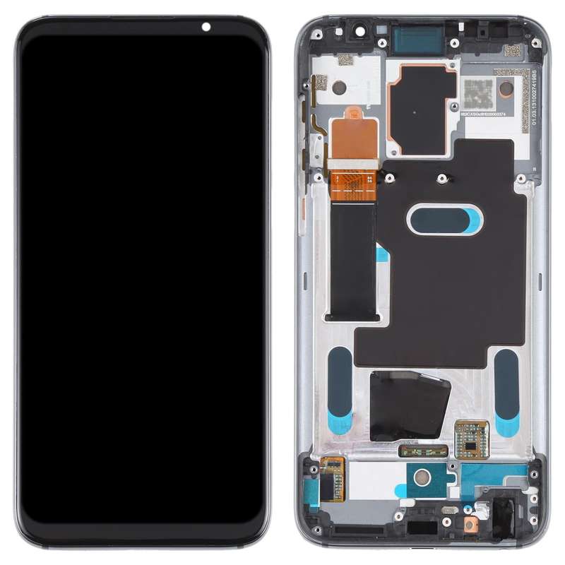 Original LCD Screen for Meizu 16 / 16th / M882H / M882Q Digitizer Full Assembly with Frame(Black)