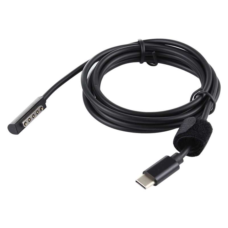 USB-C / Type-C Power Supply PD 65W Fast Charging Cable for Microsoft Surface Pro 2, Cable Length:...