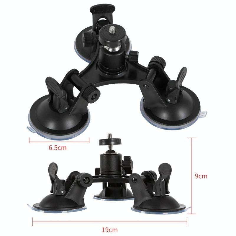 Car General Purpose Vehicle Bracket Suction Cup Fixed Glass Video Shooting Base, Shape: Suction C...