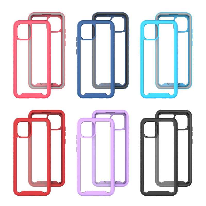 For Samsung Galaxy A03 166mm Starry Sky Solid Color Series Shockproof PC + TPU Phone Case(Purple)