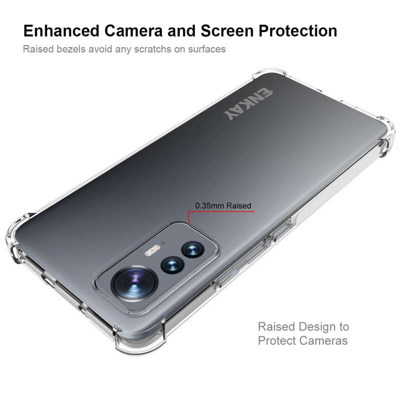 For Xiaomi 12 Lite ENKAY Clear TPU Shockproof Phone Case