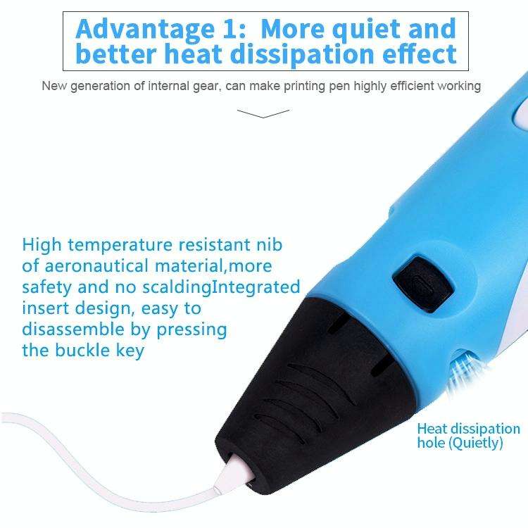 Hand-held 3D Printing Pen, USB Plug(Yellow)