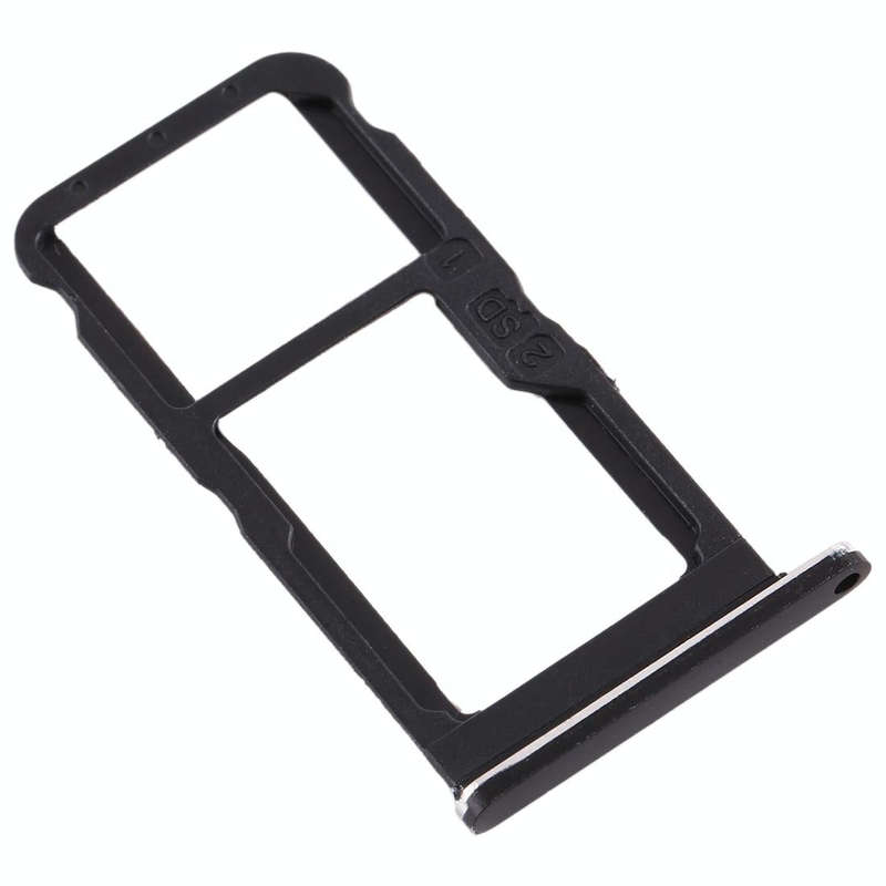 SIM Card Tray + SIM Card Tray / Micro SD Card Tray for Nokia 7 TA-1041 (Black)