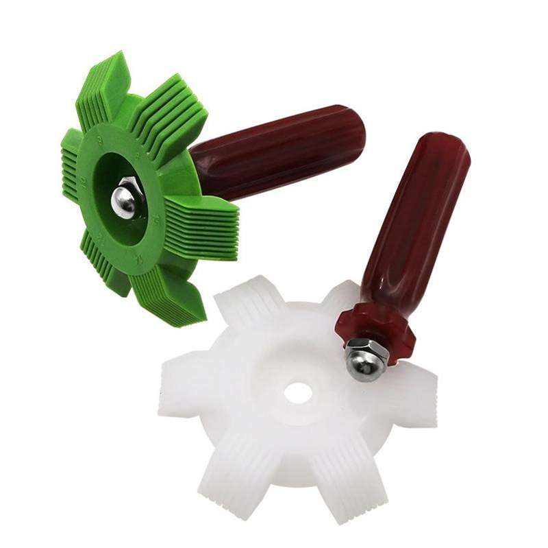 2 PCS Air Conditioner Blade Condenser Cleaning Fin Comb Brush(Green)