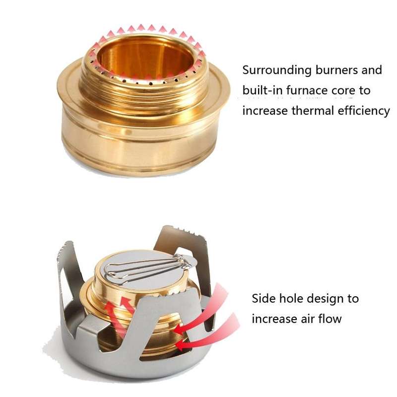 Outdoor Camping Alcohol Stove Vaporized Liquid Alcohol Atove Mini Alcohol Stove Portable Creative...