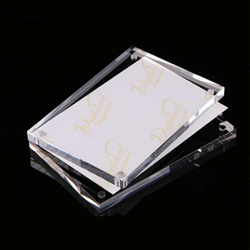 Magnetic Acrylic Transparent Rectangle Photo Frame Creative Birthday Photo Frame, Size:55x82mm