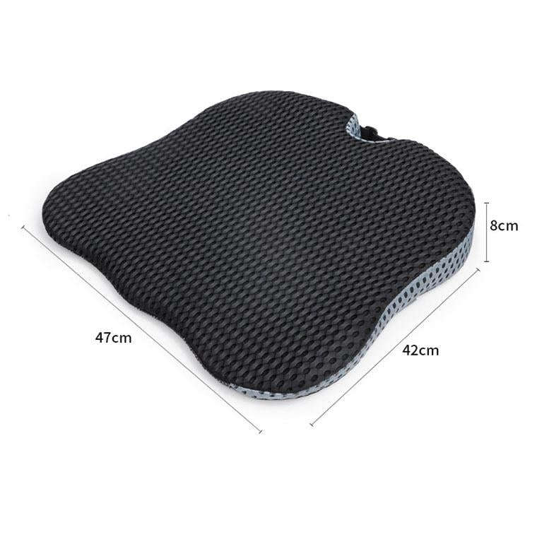 Thickened Breathable Memory Foam Car Seat Cushion(QFC047 Black)