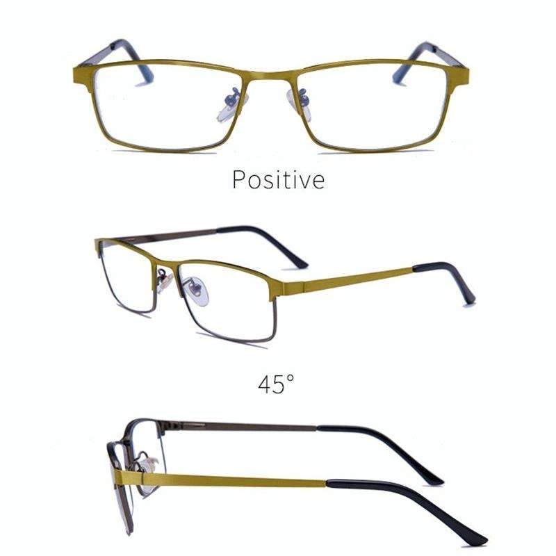 Progressive Multifocal Presbyopic Glasses Anti-blue Light Mobile Phone Glasses, Degree: +200(Wine...