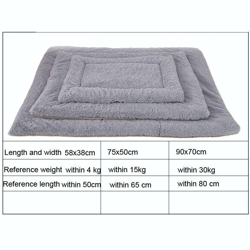 Double Sided Pet Mat Four Seasons Warm Dog Blanket,Size: S(Short Plush Pink)