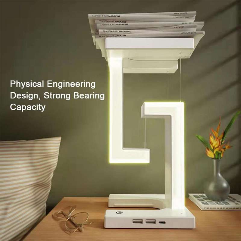 Wireless Charging Model Suspended Anti-Gravity Table Lamp LED Light Home Decoration