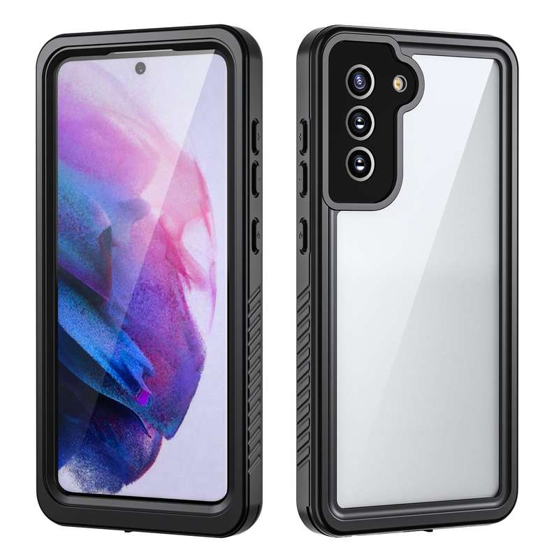 For Samsung Galaxy S21 FE 5G RedPepper Shockproof Waterproof PC + TPU Phone Case(Black)