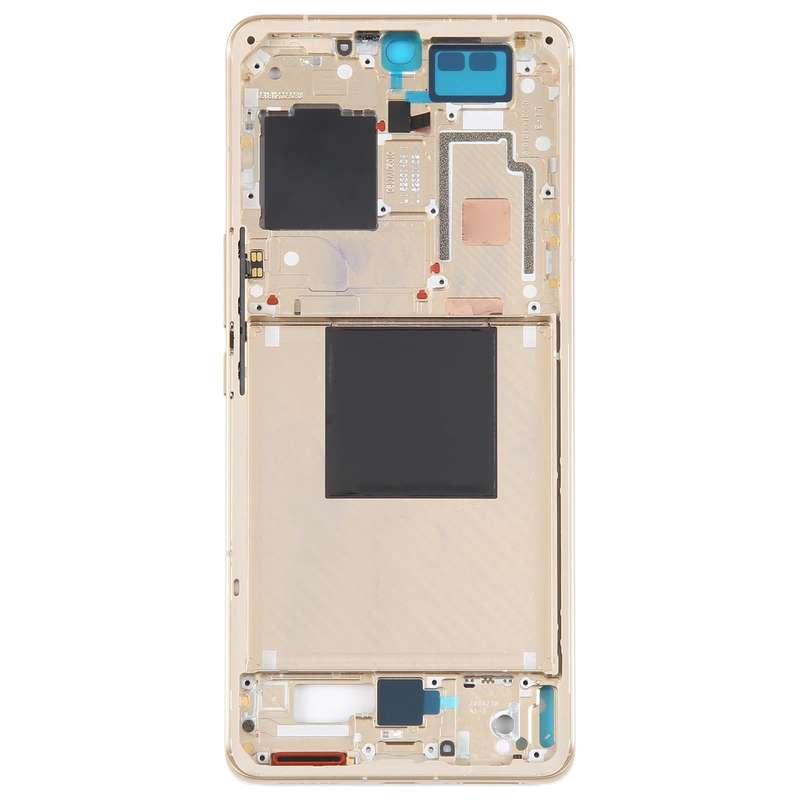 For Xiaomi 12S Ultra Original Front Housing LCD Frame Bezel Plate (Gold)