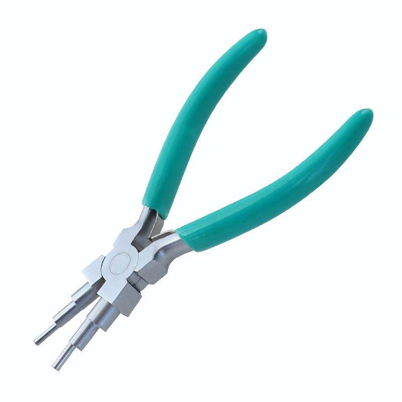 Handmade Jewelry Plier Nylon Accessories DIY Tools Wire Wrap Clamp, Style: Blue 6-section Plier