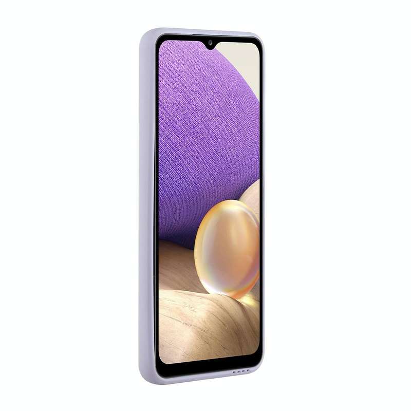 For Samsung Galaxy A32 4G Card Slot Design Shockproof TPU Protective Case(Purple)