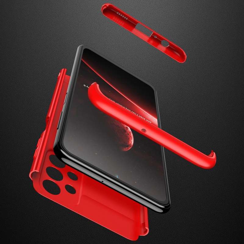 For Samsung Galaxy A23 GKK Three Stage Splicing Full Coverage PC Phone Case(Red)
