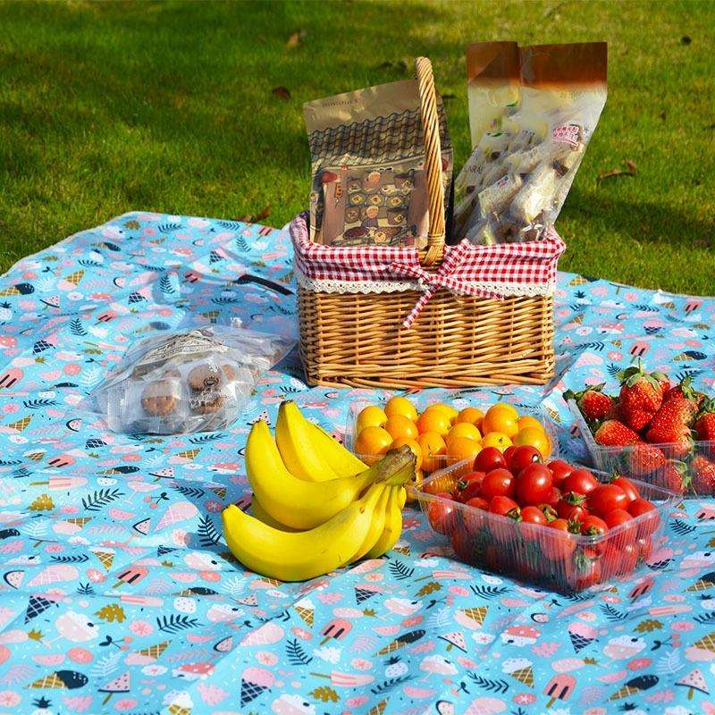 Spring Outing Portable Moisture-proof Picnic Mat Outdoor Tent Campground Mat, Size: 150x200cm(Blue)