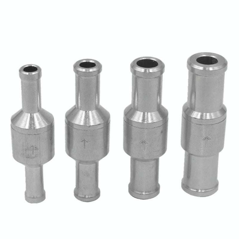 Car Aluminum Alloy Gasoline Fuel Check Valve, Size:M12(Silver)