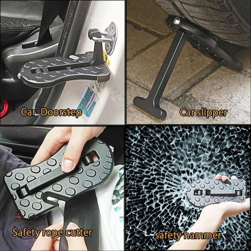 Car Doorstep Vehicle Rooftop Roof Rack Assistance Easy Install The Door Step Hooked On Car Truck ...