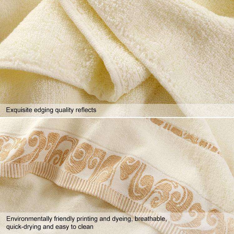 Cotton Hotel Xiangyun Bath Towel(Pink Edge)