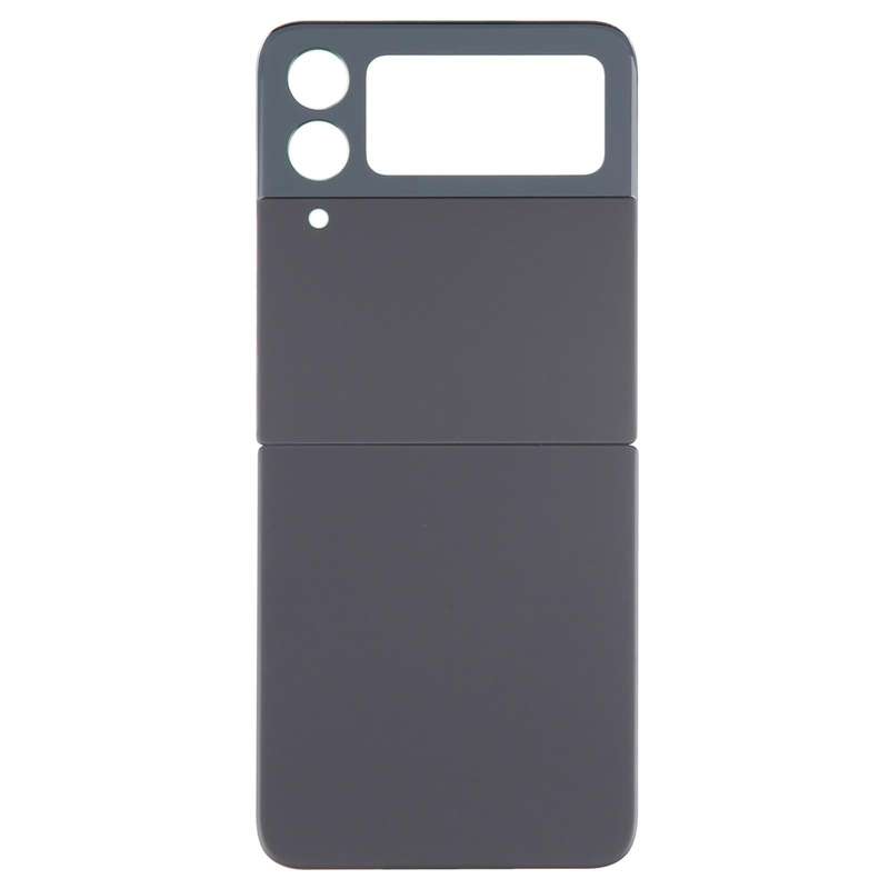 For Samsung Galaxy Z Flip4 SM-F721B Battery Back Cover with Camera Lens Cover(Black)