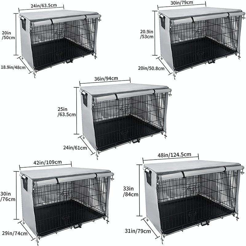 Oxford Cloth Pet Cage Cover Outdoor Furniture Dustproof Rainproof Sunscreen Cover, Size: 124.5x79...