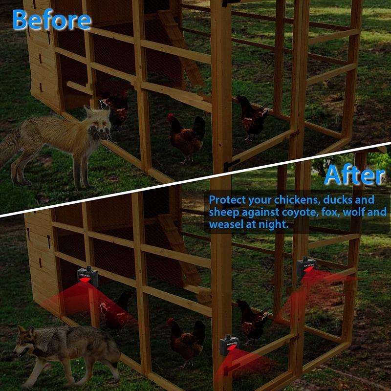 SK191 2pcs Solar Farm Wild Eagle Eye Animal Repeller
