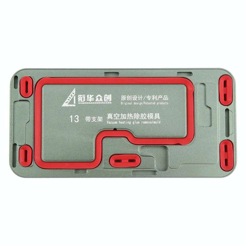 For iPhone 13 LCD Screen Frame Vacuum Heating Glue Removal Mold with Holder
