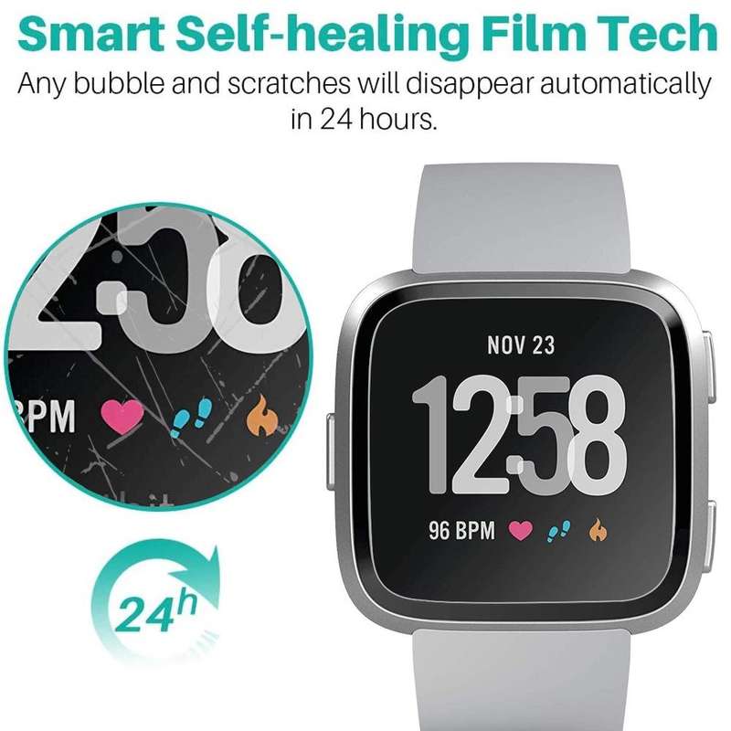 For Fitbit Versa Soft Hydrogel Film Watch Screen Protector