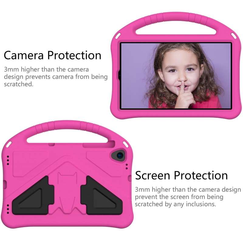 For Samsung Galaxy Tab A 10.1 (2019) T510 EVA Flat Anti Falling Protective Case Shell with Holder...