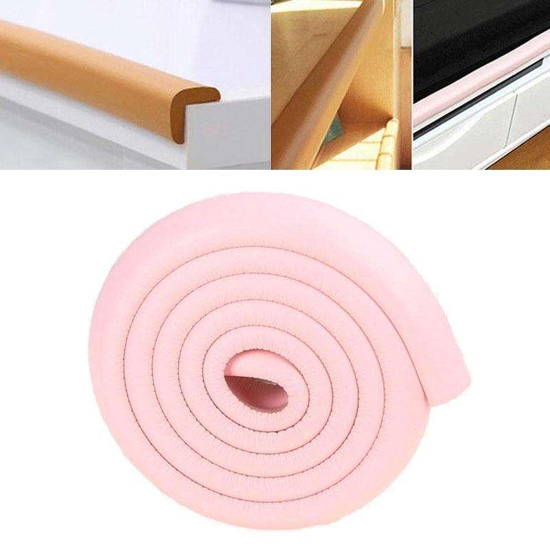 212cm Baby Edge Cushion Foam with Self-adhesive Tape(Pink)