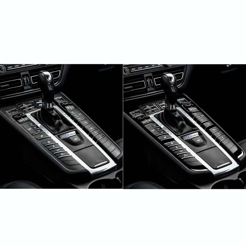 Car Function Button Frame Decorative Sticker For Porsche Panamera 2010-2016, Left and Right Drive...
