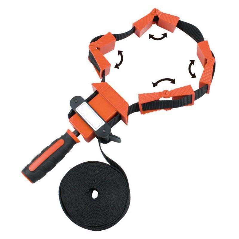 Multifunction Belt Clamp Wood Working Quick Adjustable Band Clamp Polygonal Clip 90 Degrees Right...