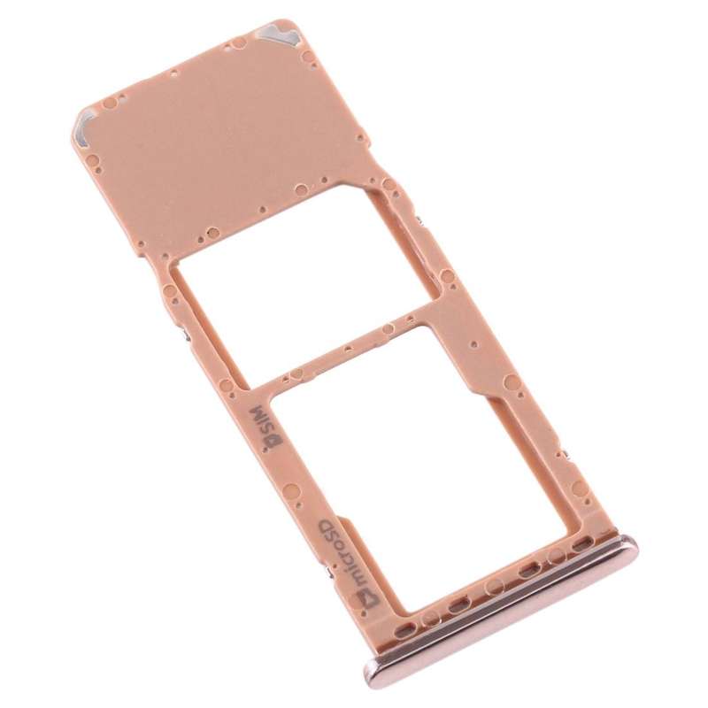 For Galaxy A7 (2018) / A750F SIM Card Tray + Micro SD Card Tray (Gold)