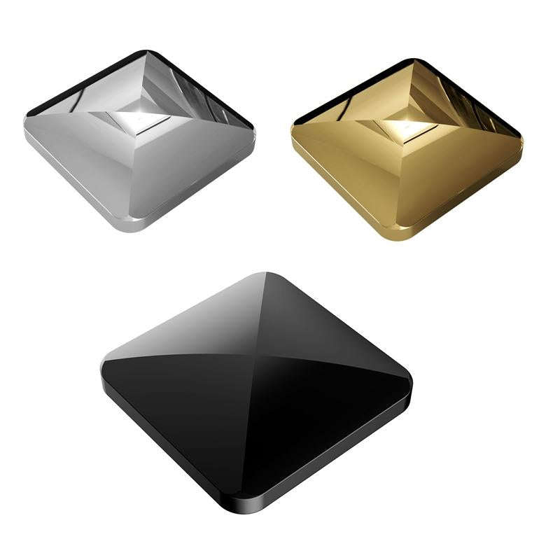 Desktop Kinetic Energy To Vent Stress Relief Fingertip Spinner Toy, Style: Zinc Alloy Quadrilater...