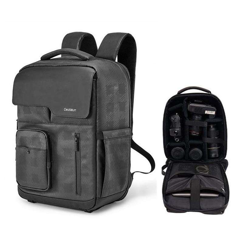 Cwatcun D97 Professional Photography Bag Mirrorless/SLR Multifunctional Backpack Camera Bag, Size...