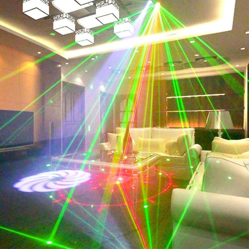 13W Colorful Flying Lights Projection Light LED Room Decoration Laser Light KTV Bar Sound Control...