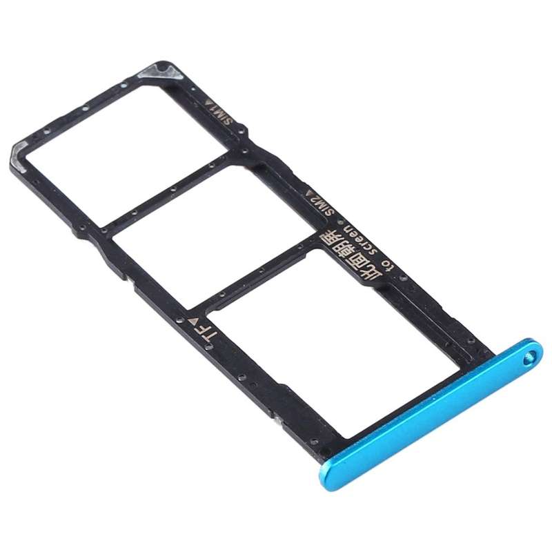 SIM Card Tray + SIM Card Tray + Micro SD Card Tray for Huawei Y6s (2020) (Blue)