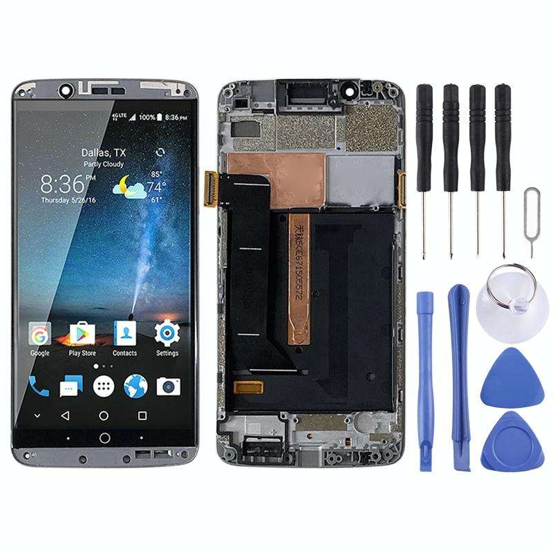 Original AMOLED LCD Screen for ZTE Axon 7 A2017 A2017U A2017G Digitizer Full Assembly With Frame ...